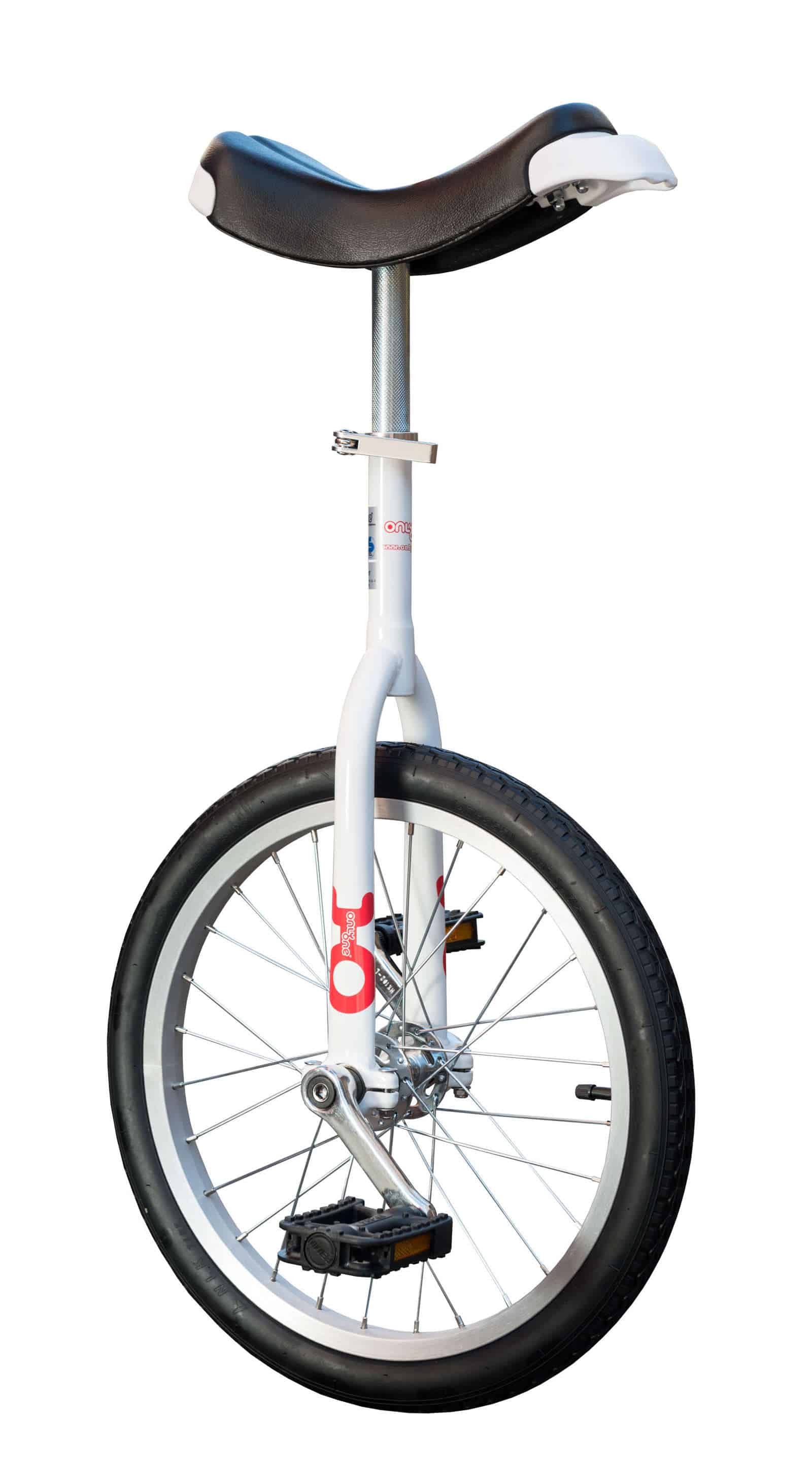 OnlyOne unicycle 18″ white QUAX unicycles for learners and beginners