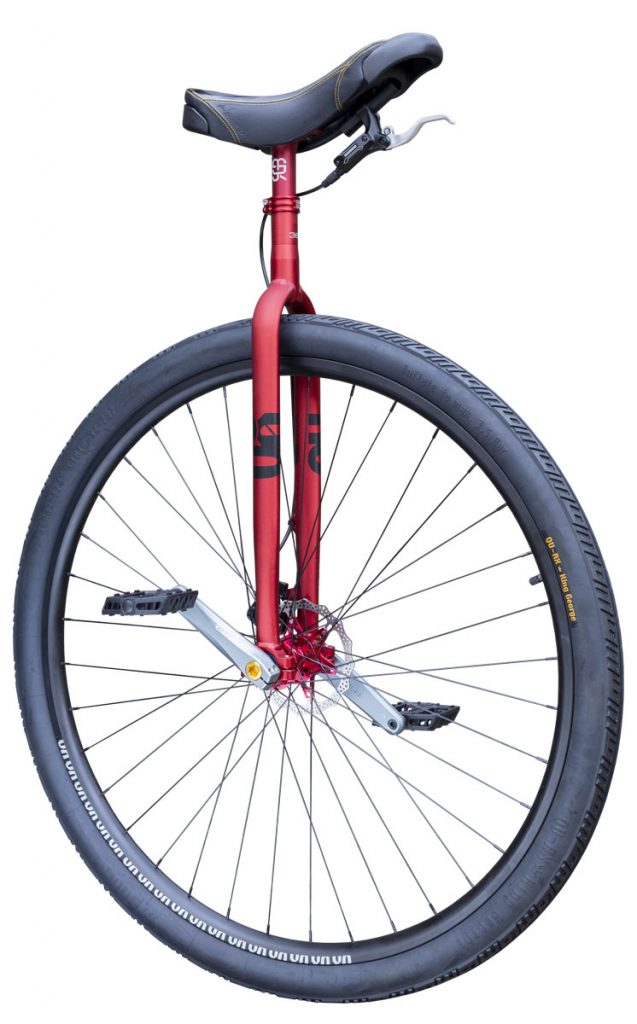 7661 #rgb Distance unicycle 36" Disc, red